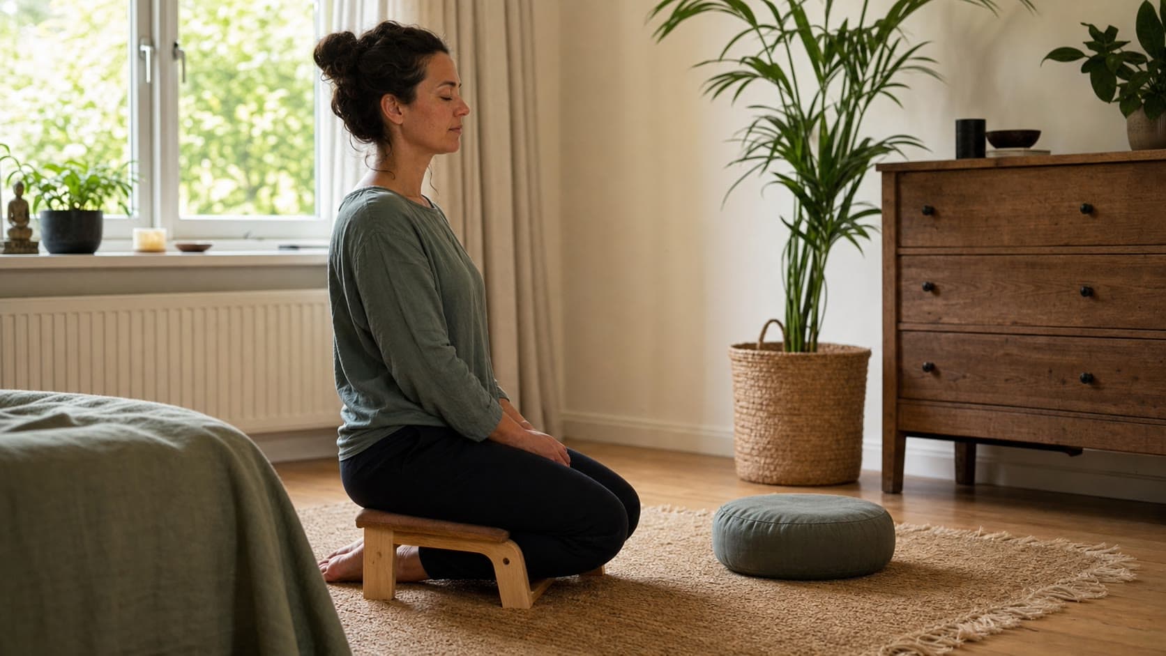 Meditatiebankje of meditatiekussen: wat past bij jou?