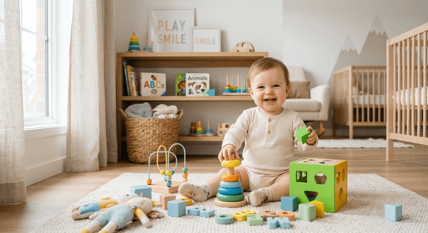 Regendagactiviteiten voor baby’s van 3-6 maanden