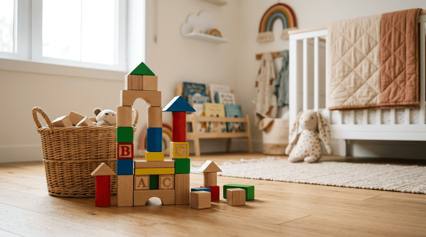 Constructief spelen blokken bouwen