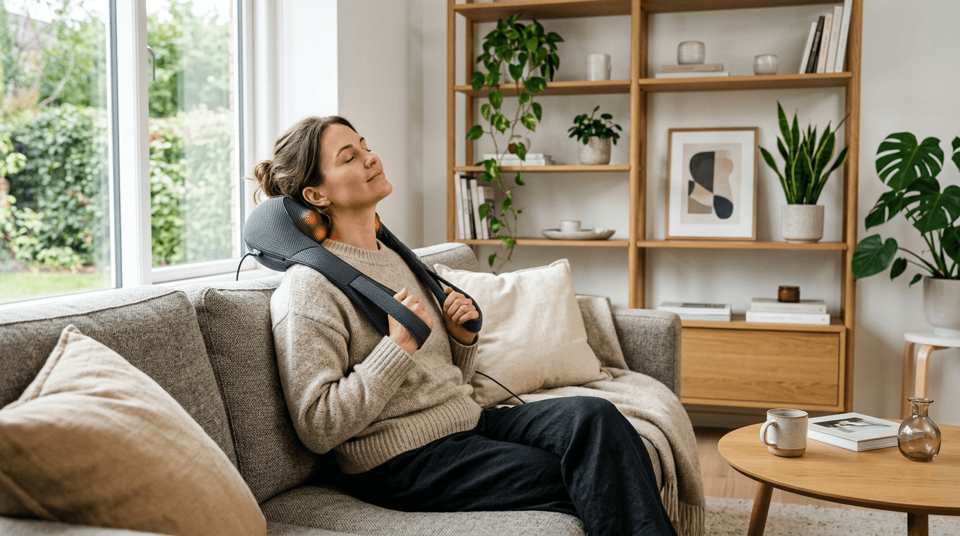 Welk massage-apparaat helpt bij migraine of spanningshoofdpijn?