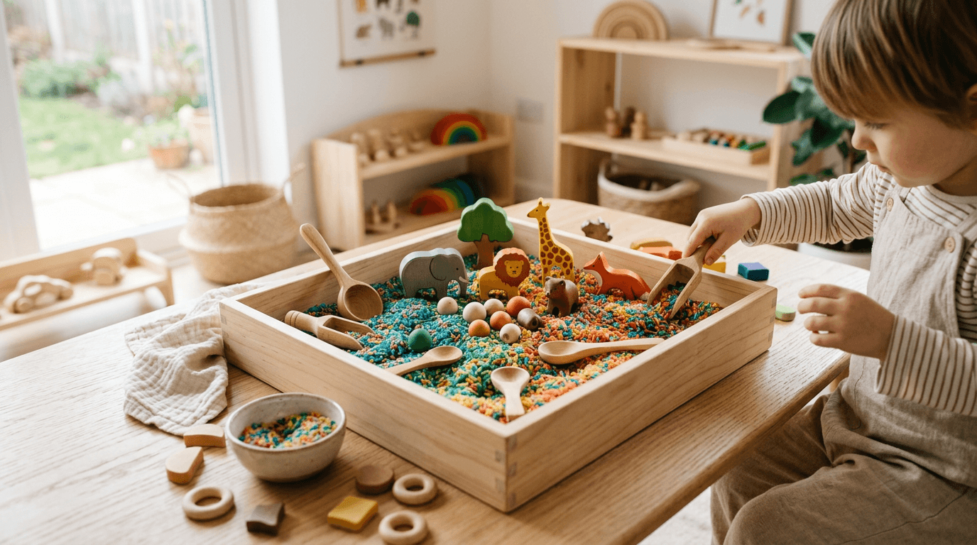 Sensory bin ideeën per leeftijd