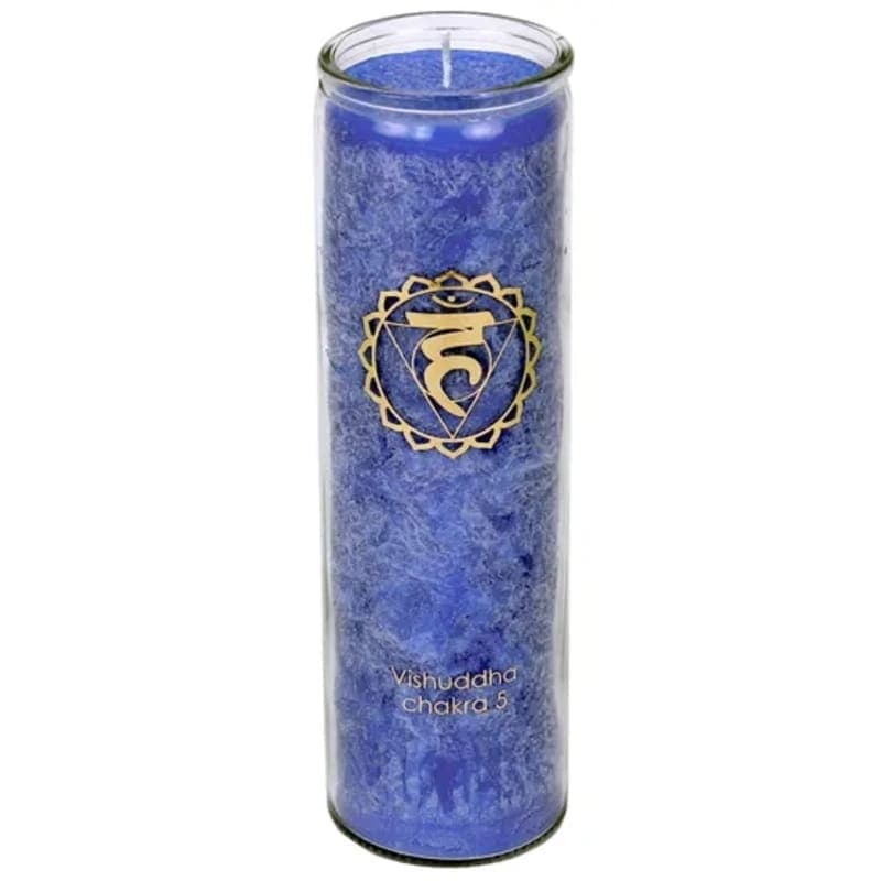 Chakra Geurkaars - Keelchakra Stearine