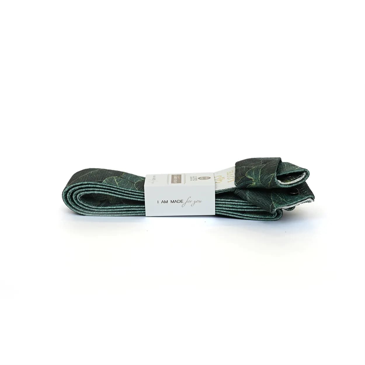 Love Generation Yogamat Draagriem │ Green Leaves - afbeelding 1