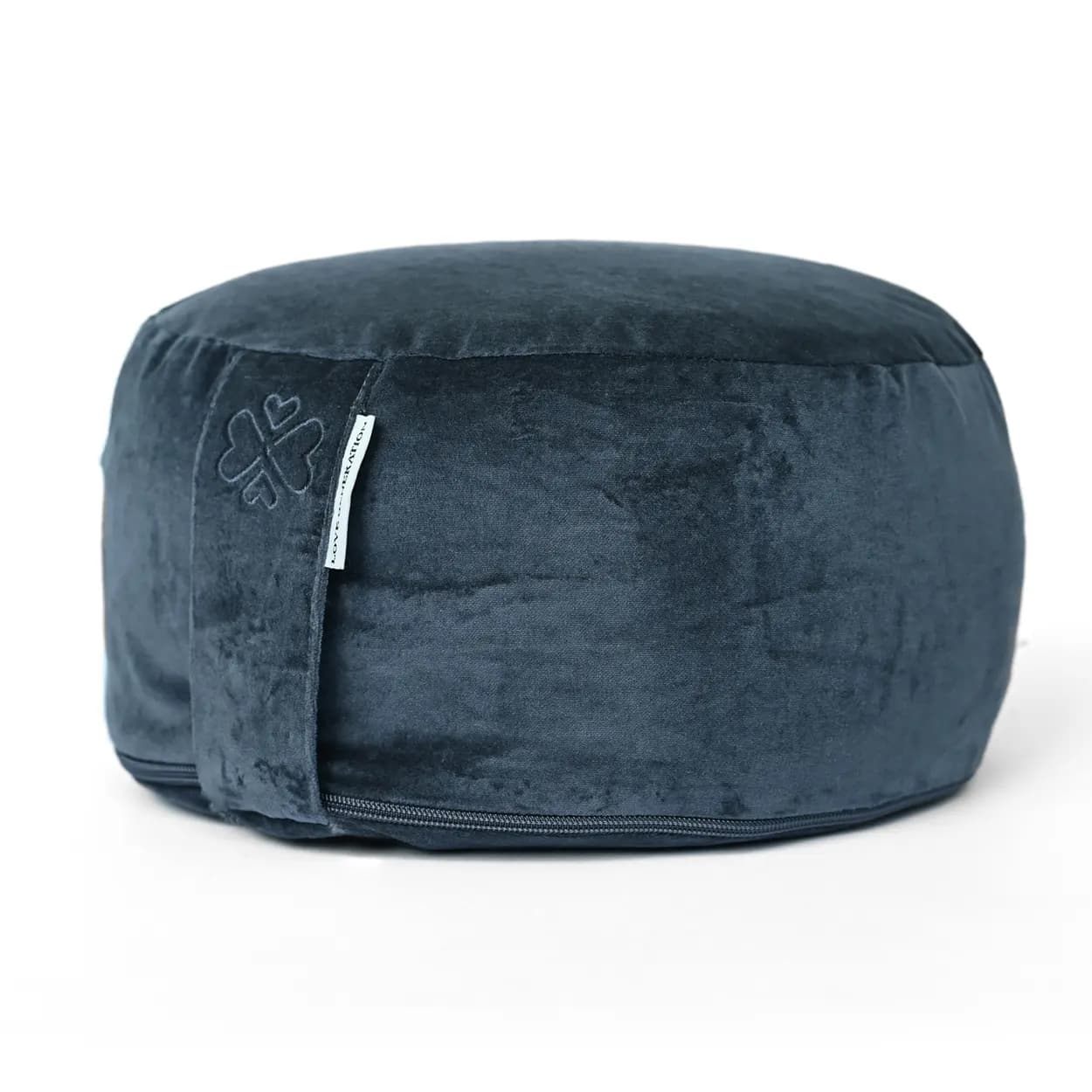 Love Generation Meditatiekussen │ Rond │ Velvet │ Night Blue - afbeelding 1