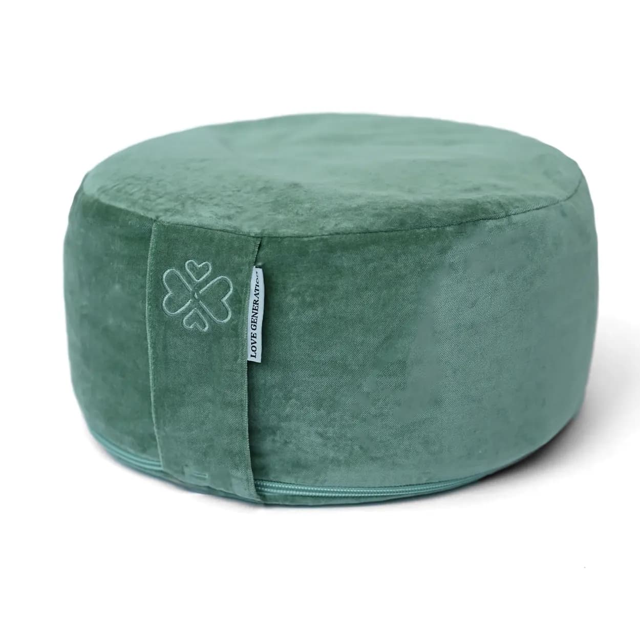 Love Generation Meditatiekussen │ Rond │ Velvet │ Sea Green - afbeelding 1