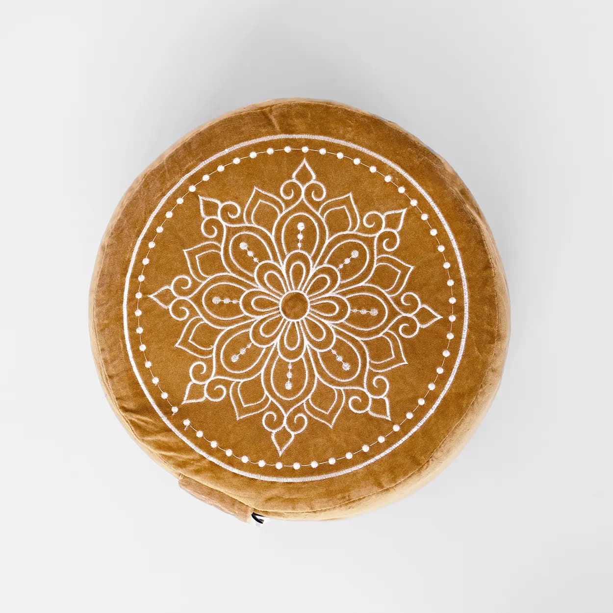 Love Generation Meditatiekussen │ Mandala │ Velvet │ Gold - afbeelding 1