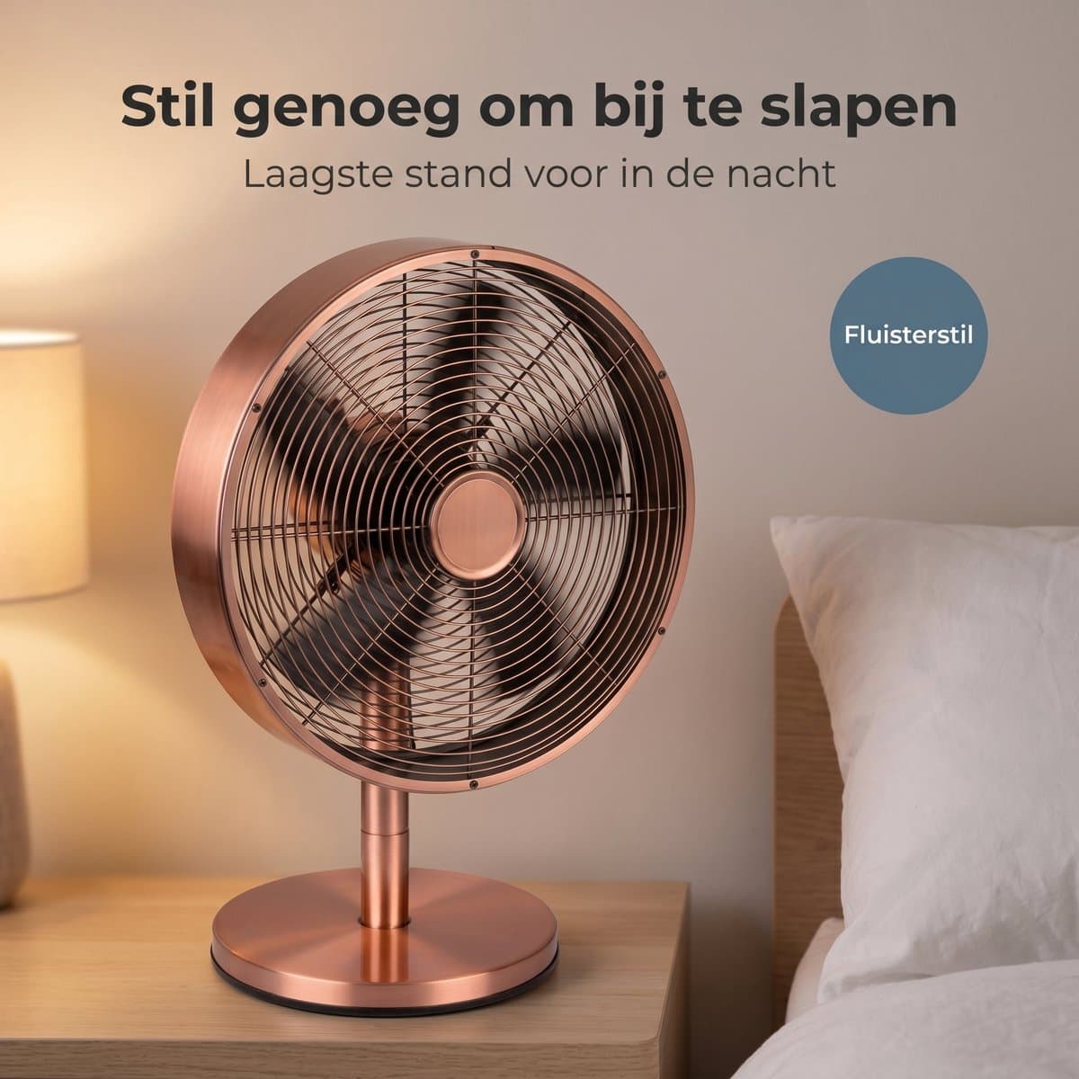 Lomera Tafelventilator 30cm - Bureauventilator met 3 Snelheden - Oscillerend en Kantelbaar - Tafel Ventilator met Draaifunctie - Mini Ventilator voor Kantoor Slaapkamer en Woonkamer thumbnail 5
