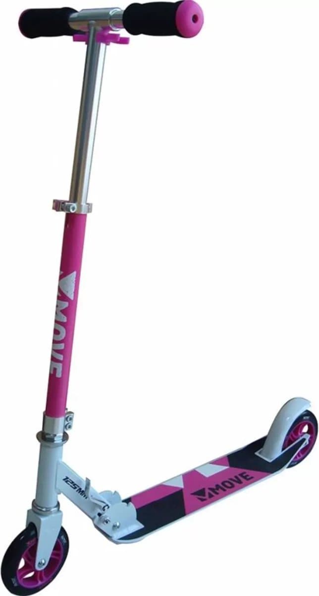 Step - Move Scooter 125 Pink - roze wit - 125mm - vouwbaar - in hoogte verstelbaar - vanaf 3 jaar - afbeelding 1