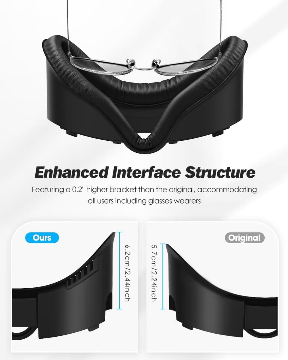 Gezichtsinterface en gezichtsbeschermingspad voor Meta Quest 3 - Comfortabele VR-accessoires thumbnail 2