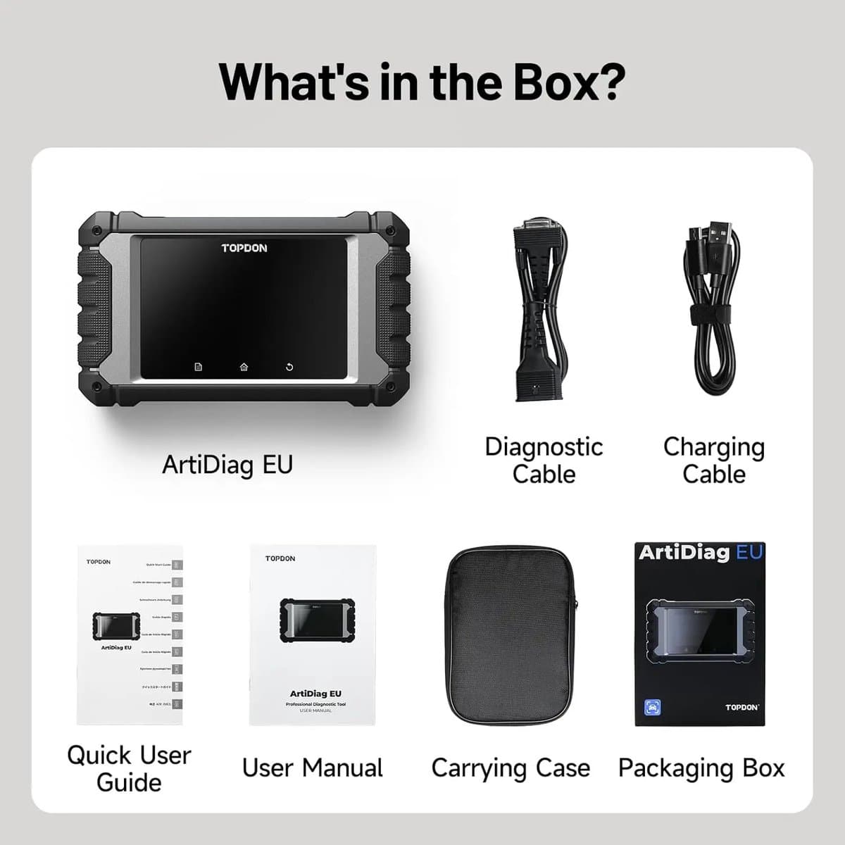 Topdon ArtiDiag EU Uitleesapparaat - OBD2 Scanner - Europese automerken - ABS/SRS/EGR/EPB - Gratis updates - ECU Coderen - Engels thumbnail 8