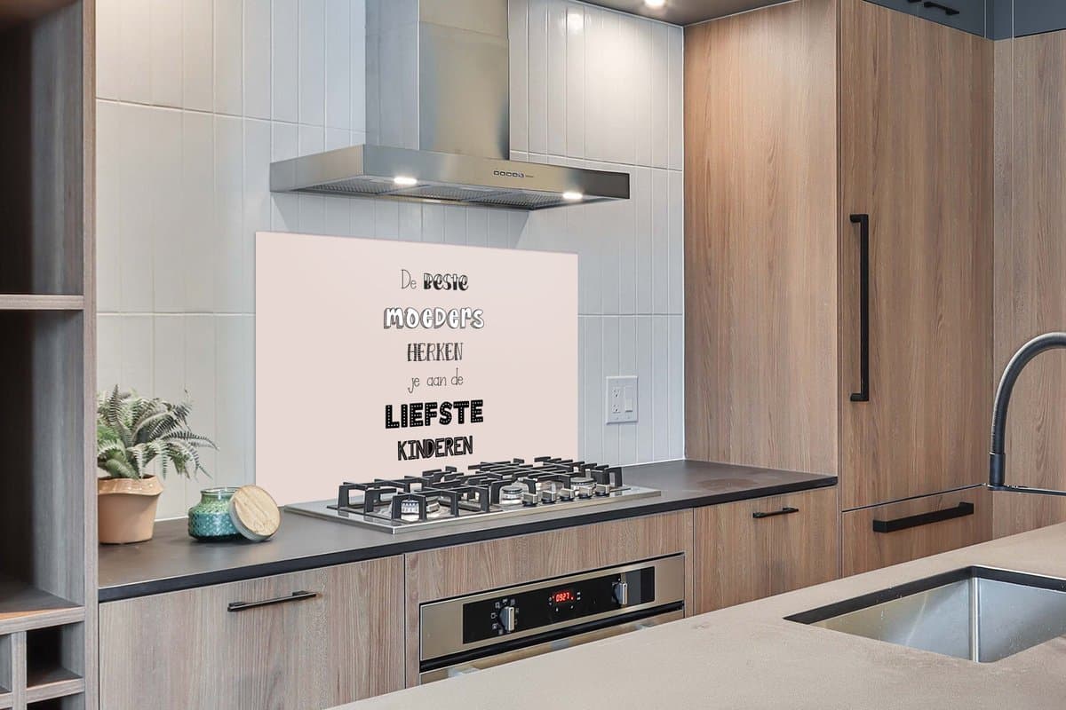 KitchenYeah Spatscherm 120x80 cm - Moederdag aluminium spatwand thumbnail 5