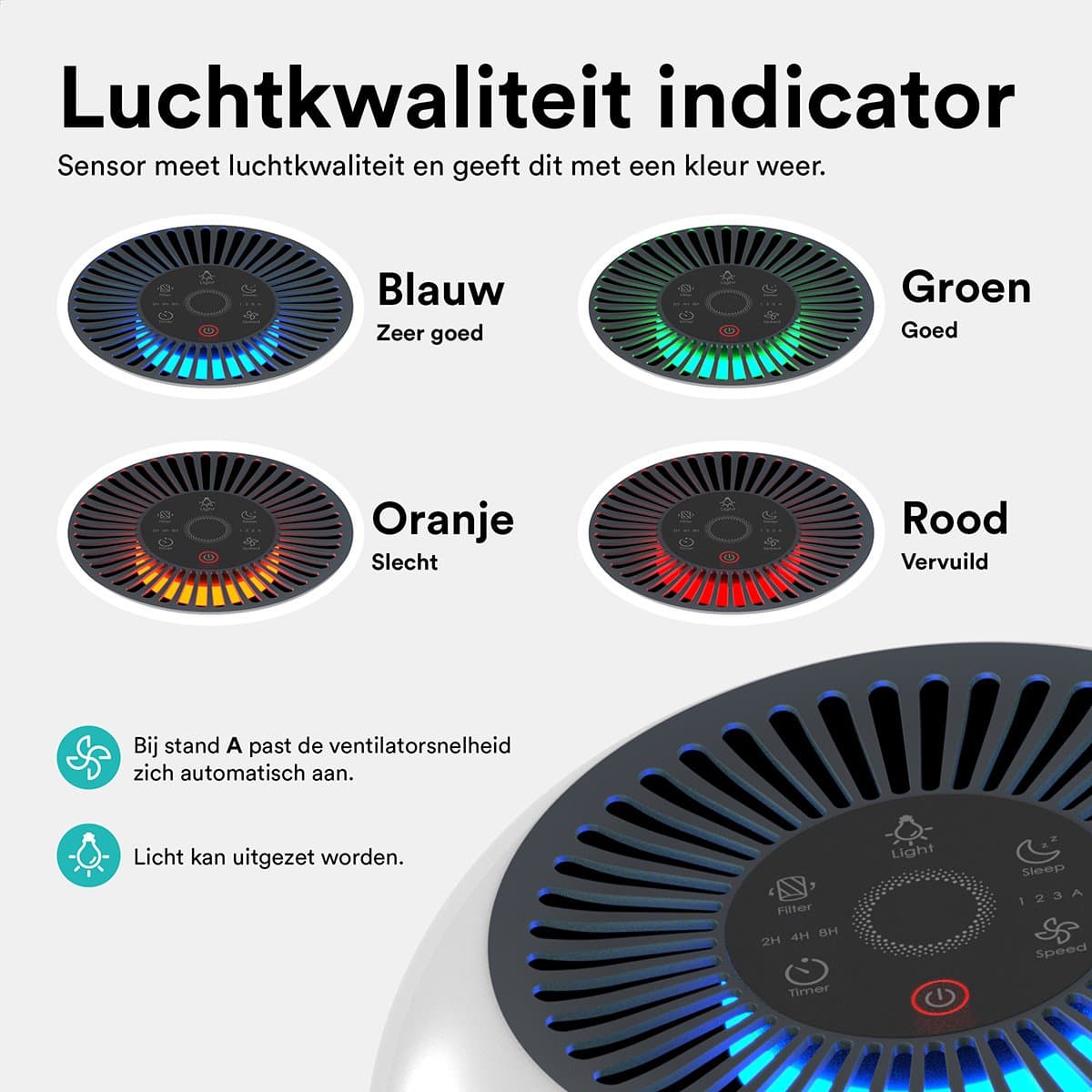 Rolfstone Air Balance Luchtreiniger HEPA 13 – 34 m² thumbnail 4
