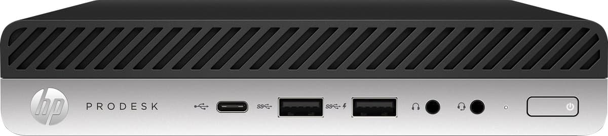 HP ProDesk 600 G4 i5-8500T mini PC Intel® Core™ i5 8 GB DDR4-SDRAM 256 GB SSD Windows 11 Pro Zwart, Zilver