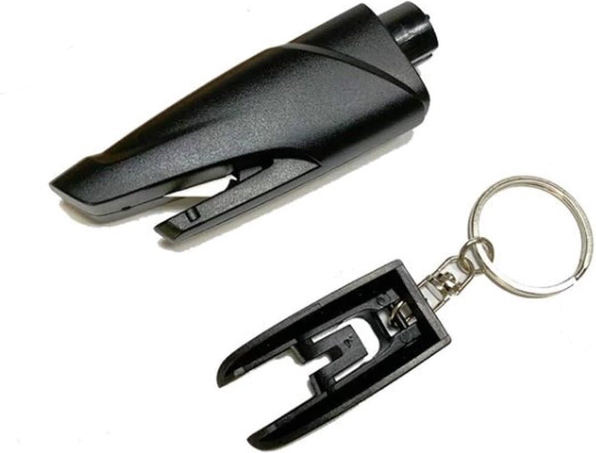 VCTparts® Veiligheids Glasbreker & Gordelsnijder Sleutelhanger [Raambreker - Noodhamer]