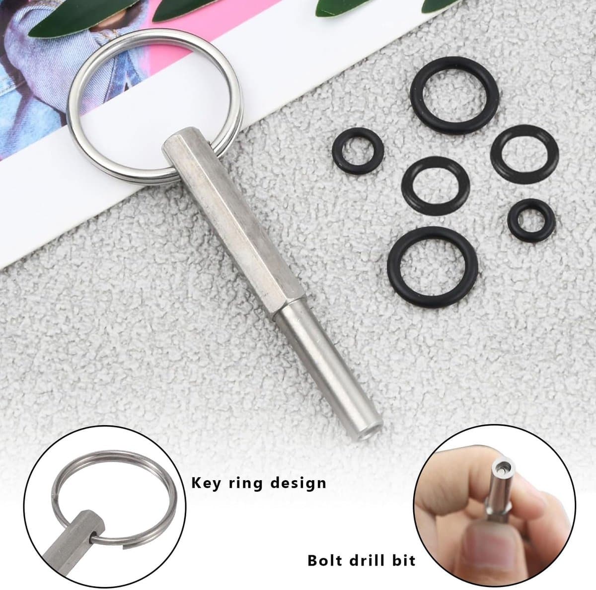 Dailygoods - Jura Ovale kopsleutel, ovale kopsleutel met sleutelring, ovale kopsleutel Jura, koffiezetapparaten ovale kop reparatie gereedschap, voor Jura/Krups/Aeg volautomatische koffiemachines thumbnail 6