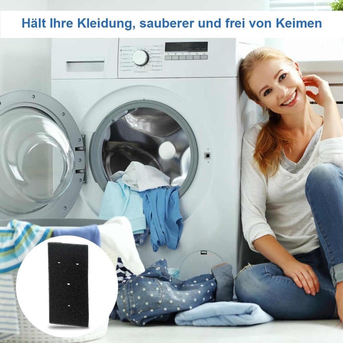SnelShoppen - Filter voor Wasdroger, 6 Stuks, Condensdroger Filter Mat, Sponzen Filters voor Warmtepomp Droger, Ideaal voor Huishoudens thumbnail 6
