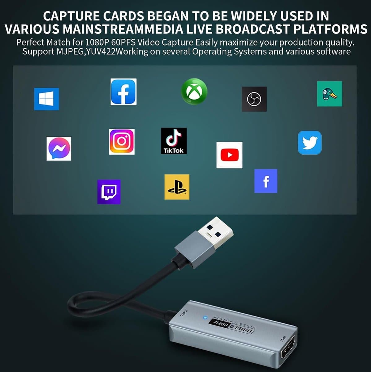 Lexium Capture card 4K - Game Capture Card - Video Grabber - Video Capture Card 4K thumbnail 2