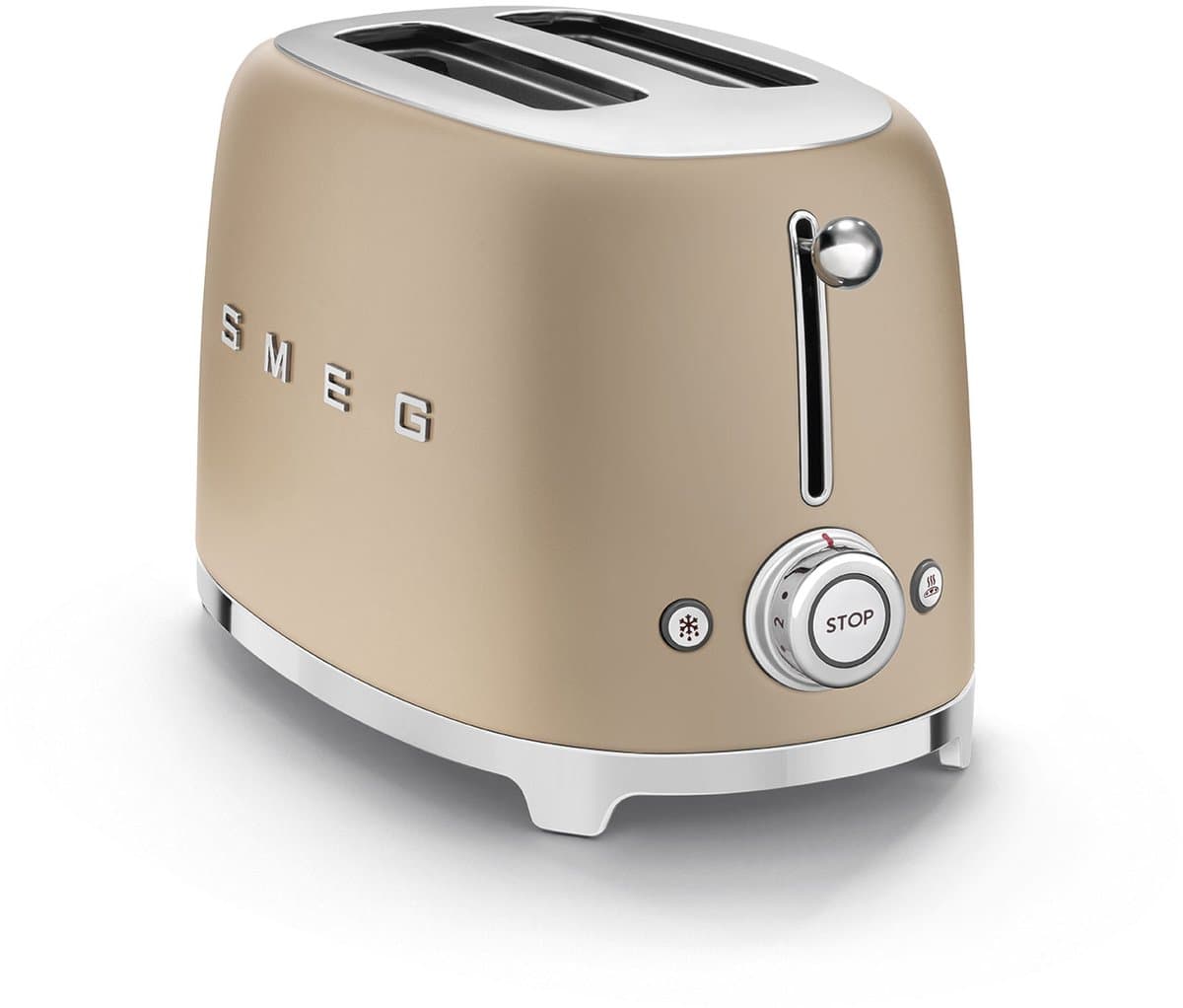 SMEG TSF01CHMEU - Broodrooster - Mat Champagne - 2x2 - 950W - 6 niveaus thumbnail 6