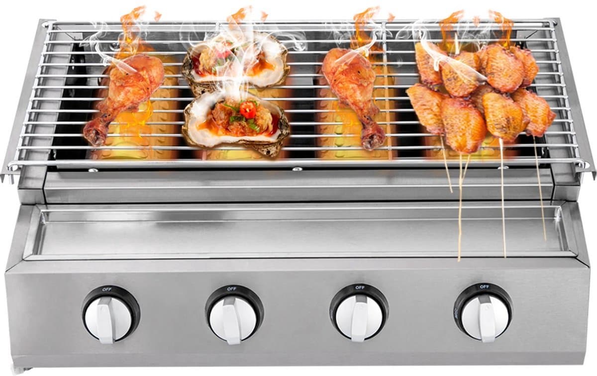 Gas bbq - buitenkeuken - RVS - Barbecue - barbeque - barbecues - gas - familie - eten gezelligheid thumbnail 5