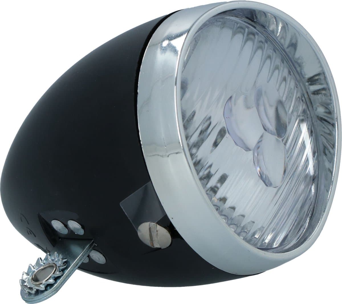 Dresco Koplamp Fiets Classic Zwart - Fietsverlichting - Classic - 3 LEDs - Zwart thumbnail 7