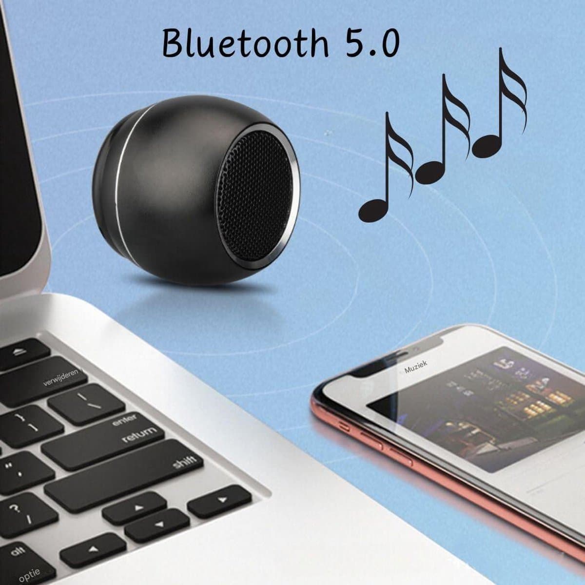 Ynkkvre Ynkkvre Bluetooth Speaker: set van 2 mini speakers voor onderweg thumbnail 3
