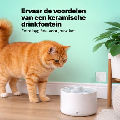 Jake & Jacky keramische drinkfontein 2L