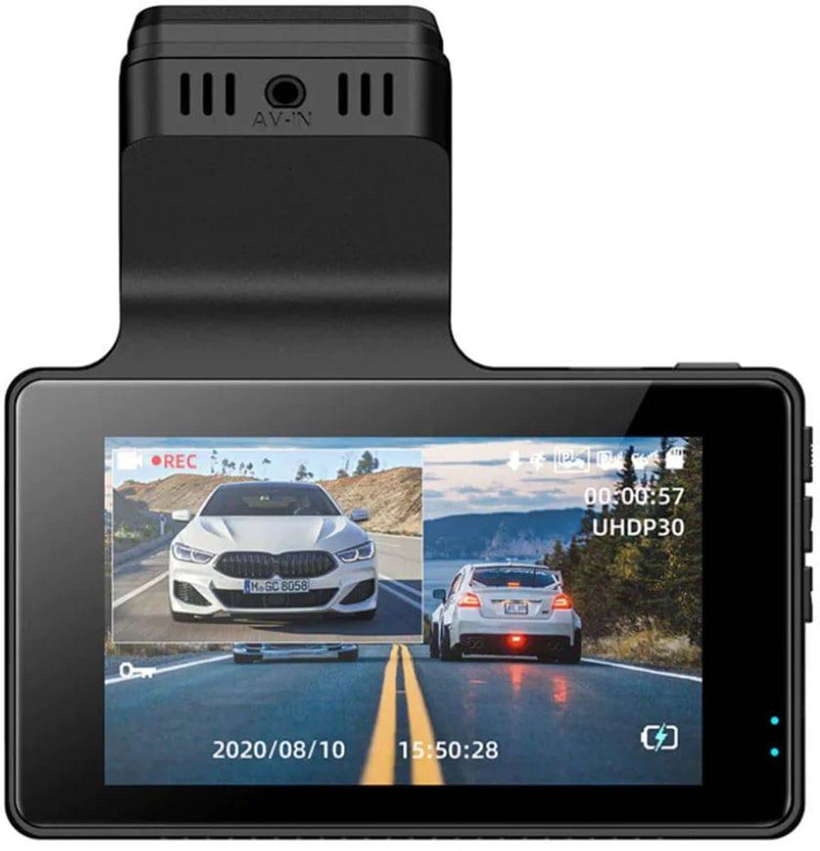 AZDome M63 Lite 1CH dashcam - Ultra 4K resolutie - Wifi - Parkeermodus - 3,0 inch IPS lcd - dashcam voor auto thumbnail 3