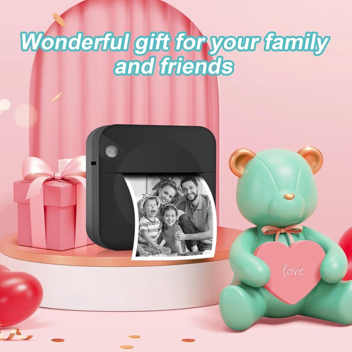 RFWR® Draagbare Draadloze Mini Fotoprinter voor Smartphones - Inktloze Thermische Printer voor Foto's en Memo's thumbnail 3