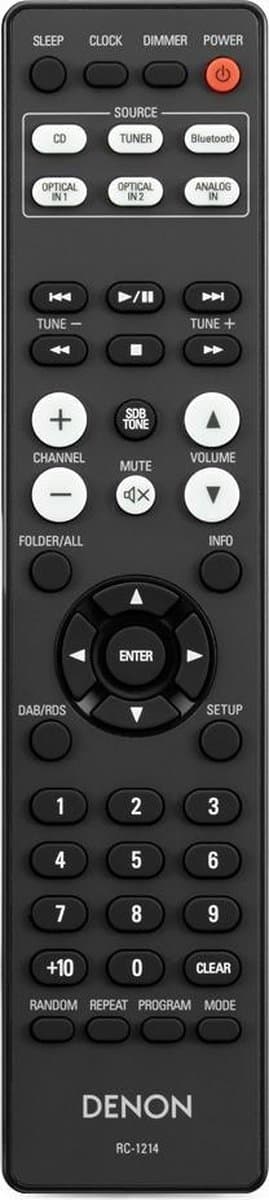 Denon CD speler met ingebouwde versterker met Bluetooth, FM-radio - Compact en gebruiksvriendelijk - Hifi kwaliteit audio - RCD-M41 Black thumbnail 3