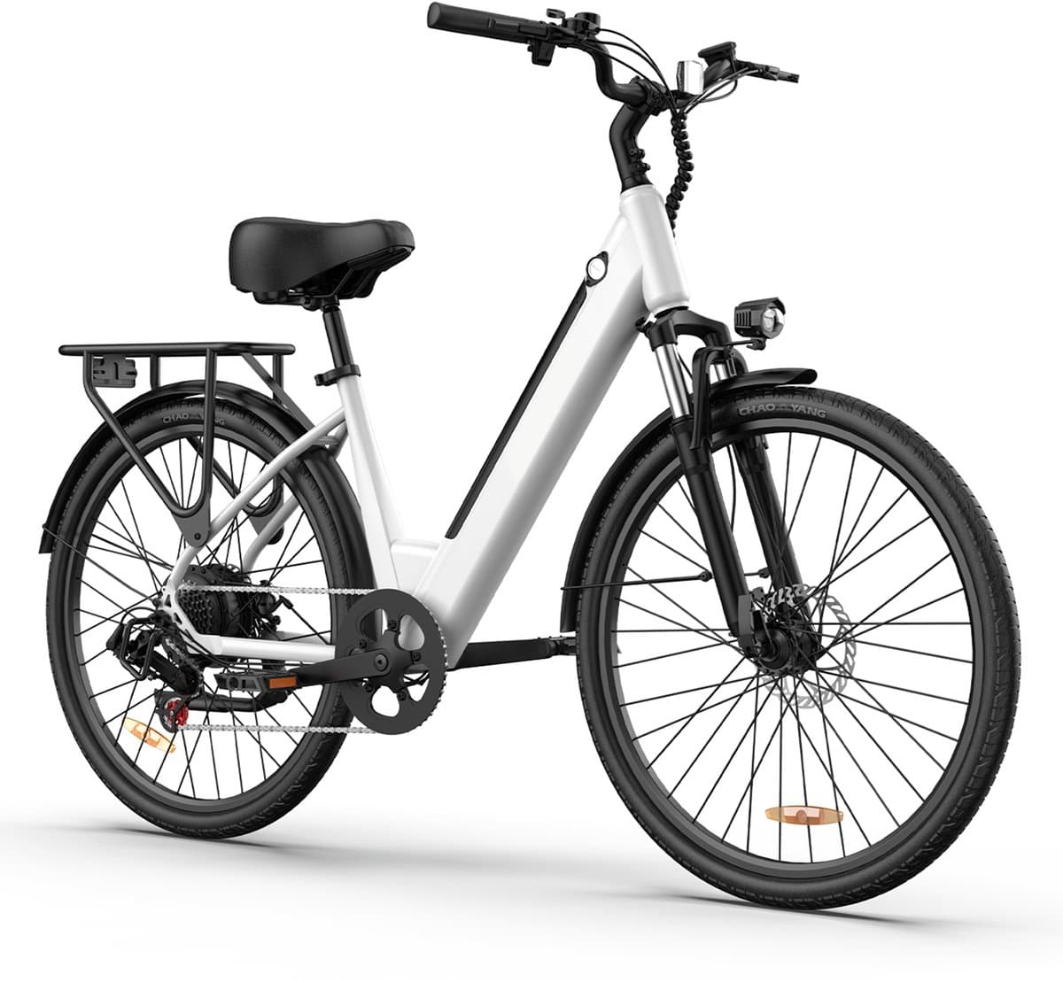 Qekud E26 Elektrische Fiets - Hoogkoolstofstaal - 36V 13Ah Accu - 80km Bereik - Shimano 7-Speed - 26" Banden thumbnail 5