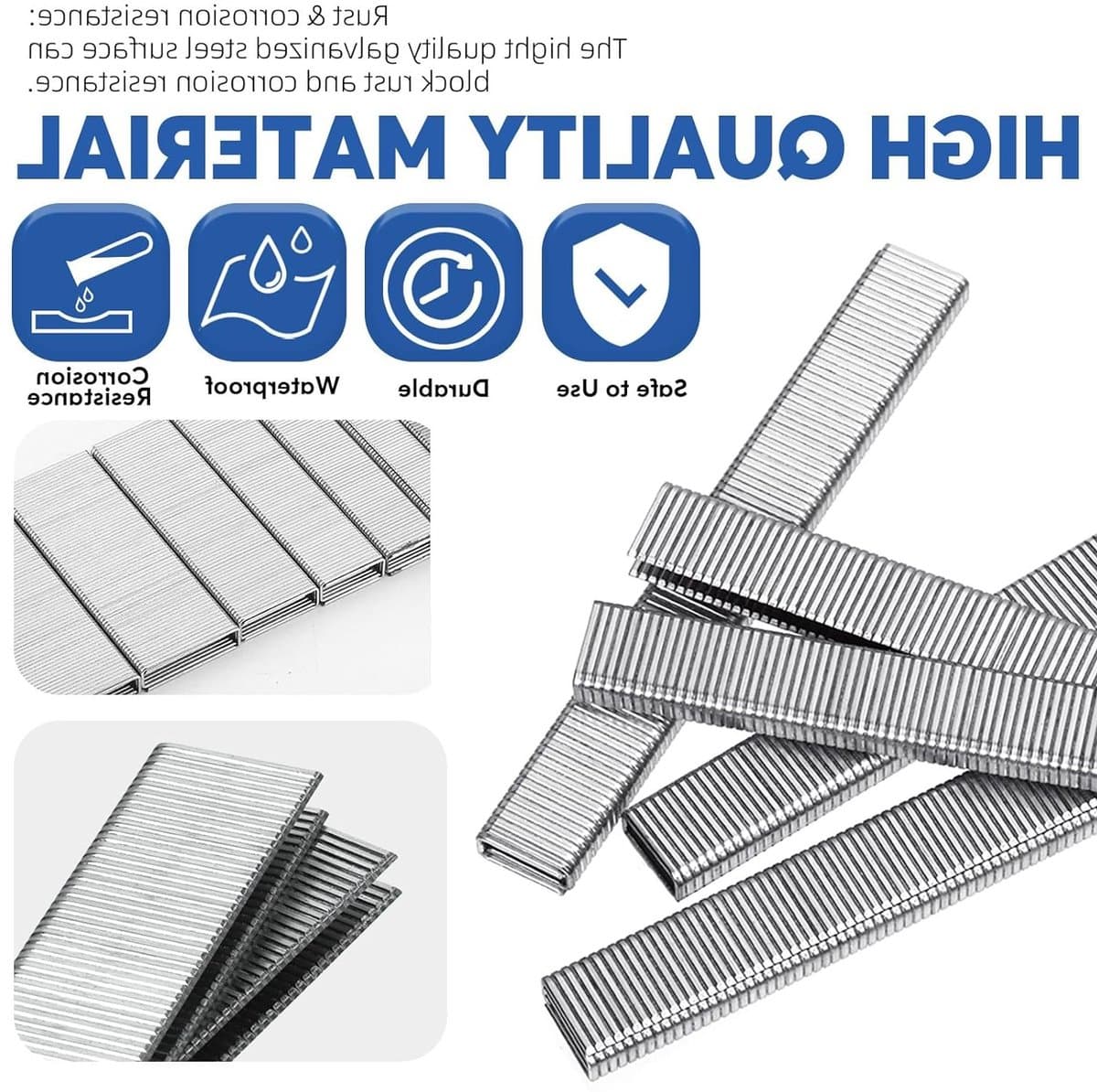18 Gauge Smalle Kroonnietjes en Brad Nagels Assortiment - 3624 Stuks voor Elektrische Nietmachine thumbnail 2