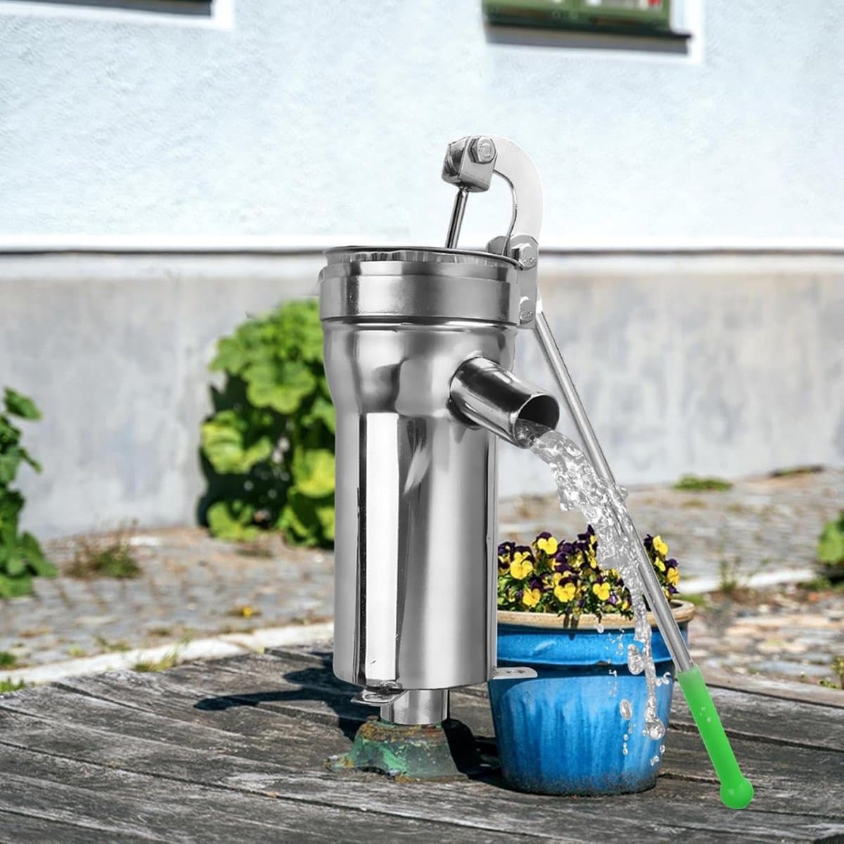 Handpomp - Waterpomp Tuin - Grondwater Oppompen - Vintage Ontwerp - 1500 g - Meerkleurig thumbnail 4
