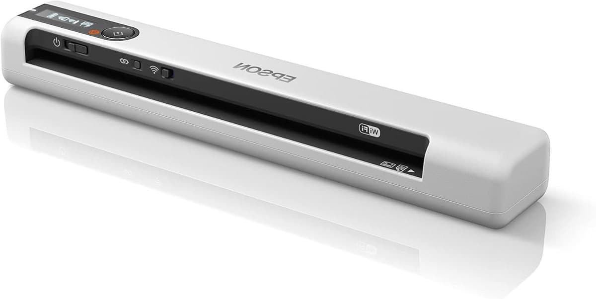 Mobiele Documentenscanner - Draagbare Scanner - Scannen Onderweg - Ingebouwde Batterij Wifi - Compact A4 - Wit