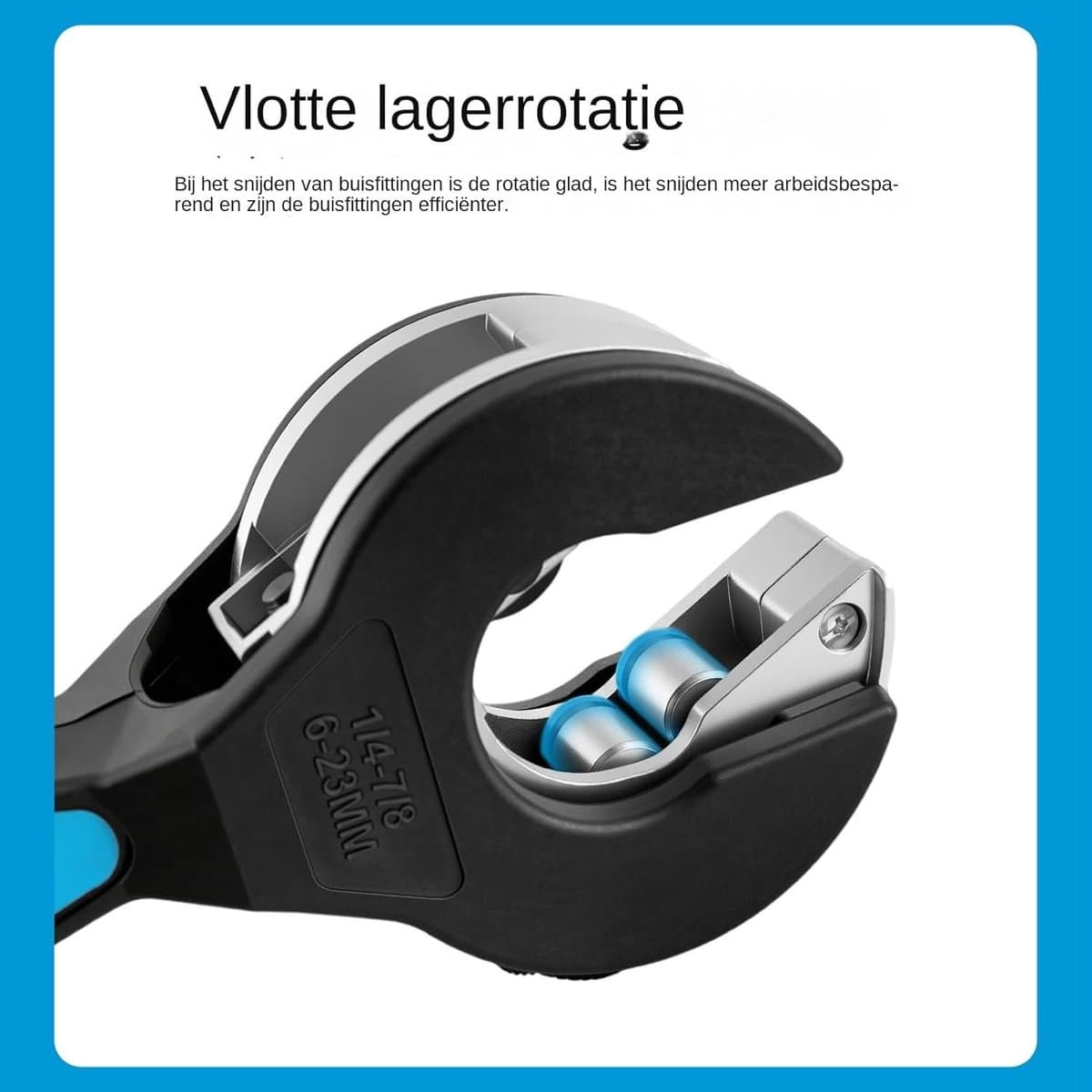 Ratelpijpsnijder - Buizensnijder - Leidingen Zagen - Snelle Aanpassing - 6-42mm - Zilver thumbnail 5