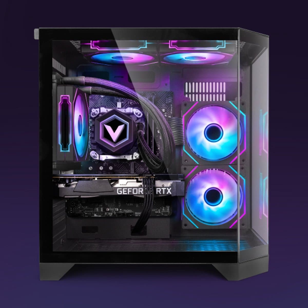 Vibox Gaming PC - Ryzen 7 5700X - RTX 5060 Ti - 16GB RAM - 1TB SSD - Windows 11 - WiFi 6 + Bluetooth 5.4 - Waterkoeling thumbnail 2