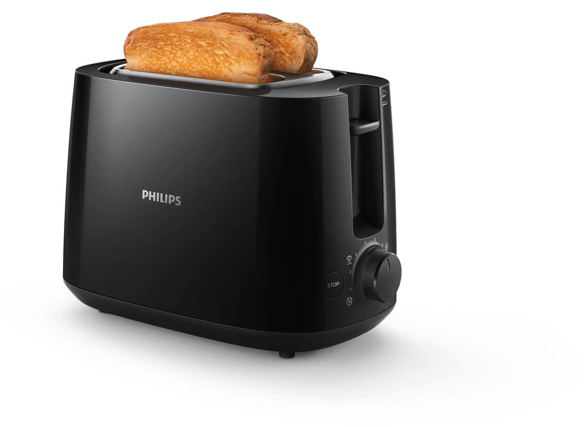 Philips Daily HD2581/90 Broodrooster Zwart – 8 standen