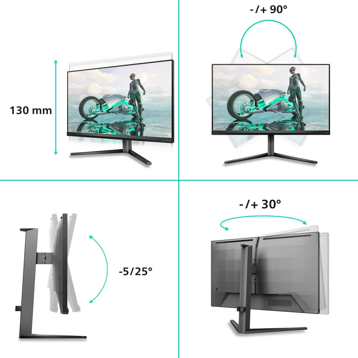 Philips Evnia 27M2N3800A - Dual Mode 4K gaming monitor thumbnail 2