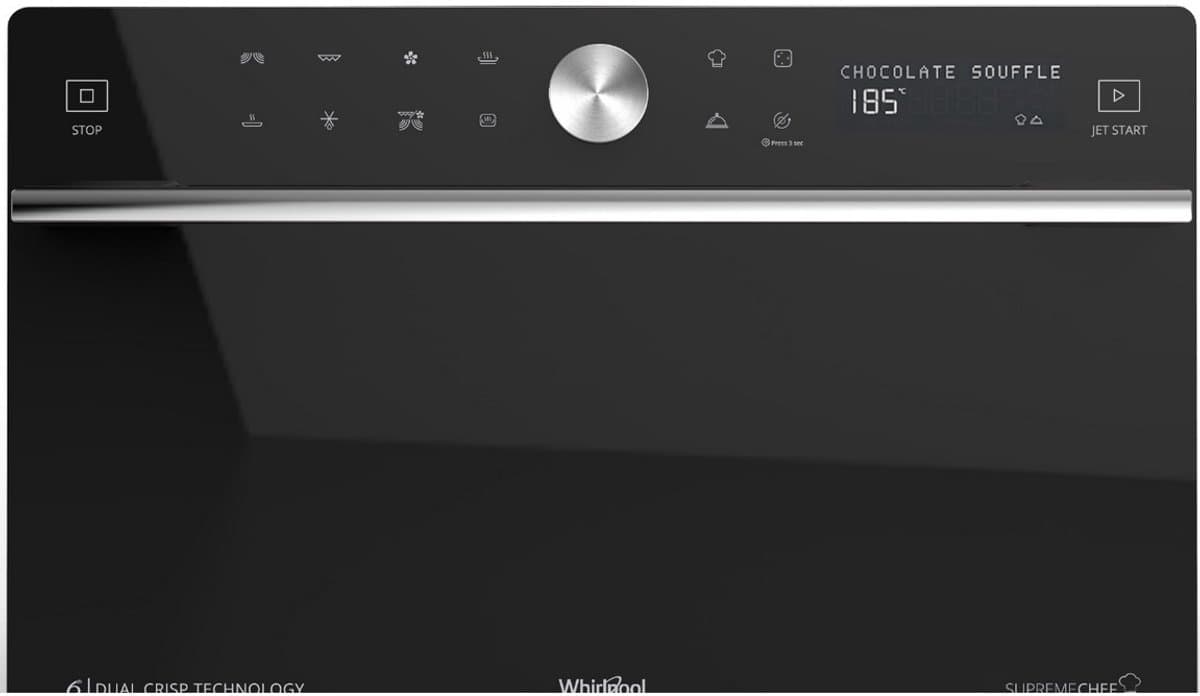 Whirlpool Supreme Chef MWSC 9133 SB - Combimagnetron - 33 liter - 1000 watt - Zwart thumbnail 8