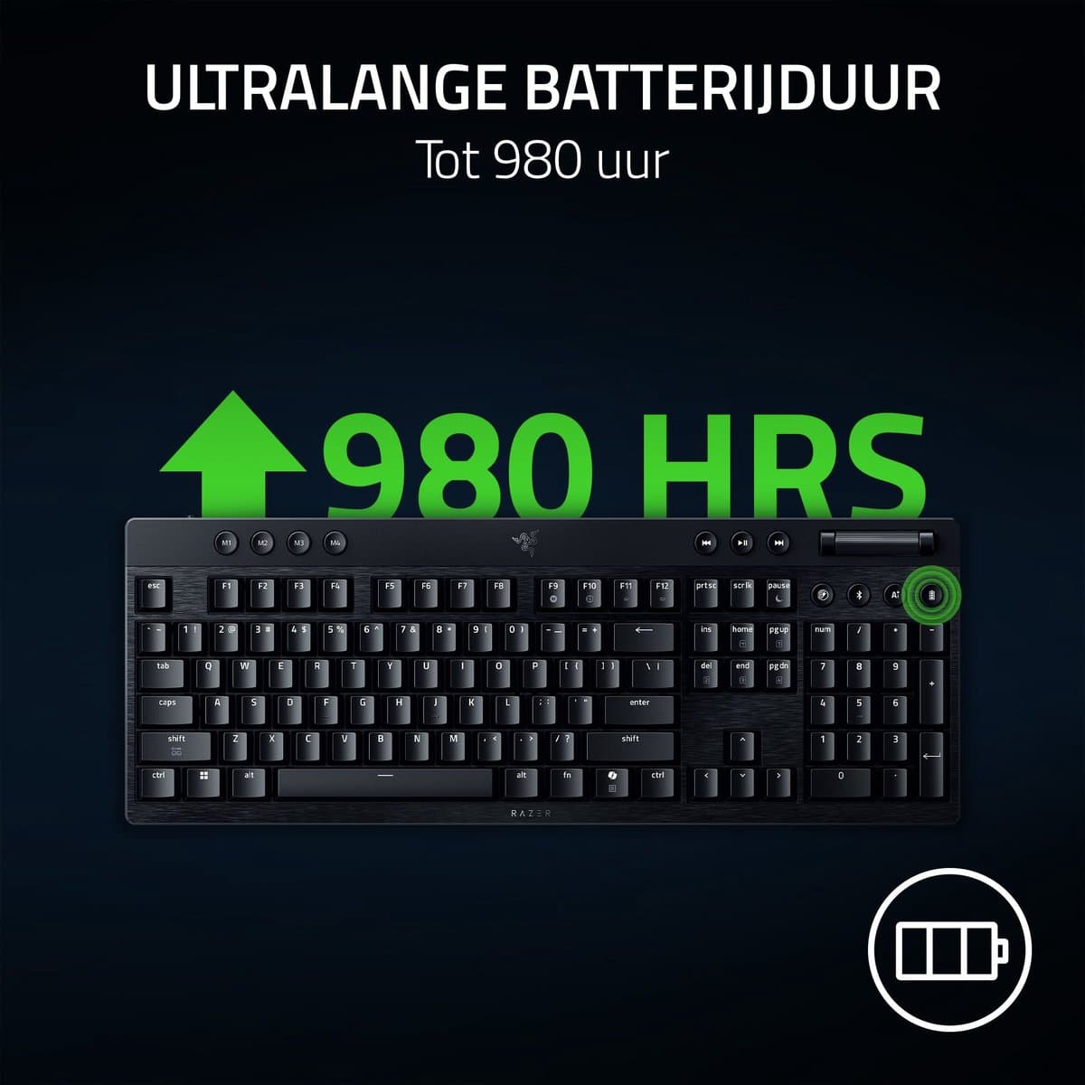 Razer BlackWidow V4 - Draadloos Gaming Toetsenbord - Mechanische Yellow Switches - RGB - Qwerty thumbnail 4