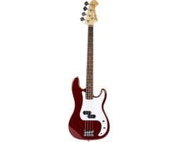 Fazley FPB118 Elektrische Basgitaar Dakota Red