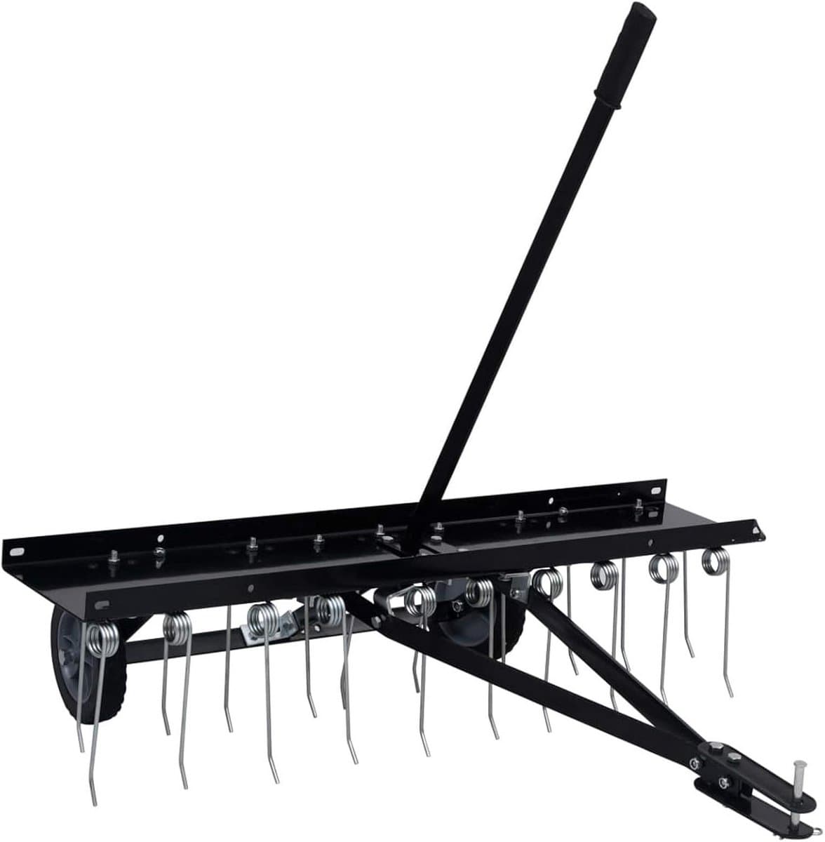 Verticuteermachine Gazontractor - Grasventilator Opzetstuk - Gazon Onderhoud - Werkbreedte 100 cm - 102 x 85 x 37 cm - Zwart