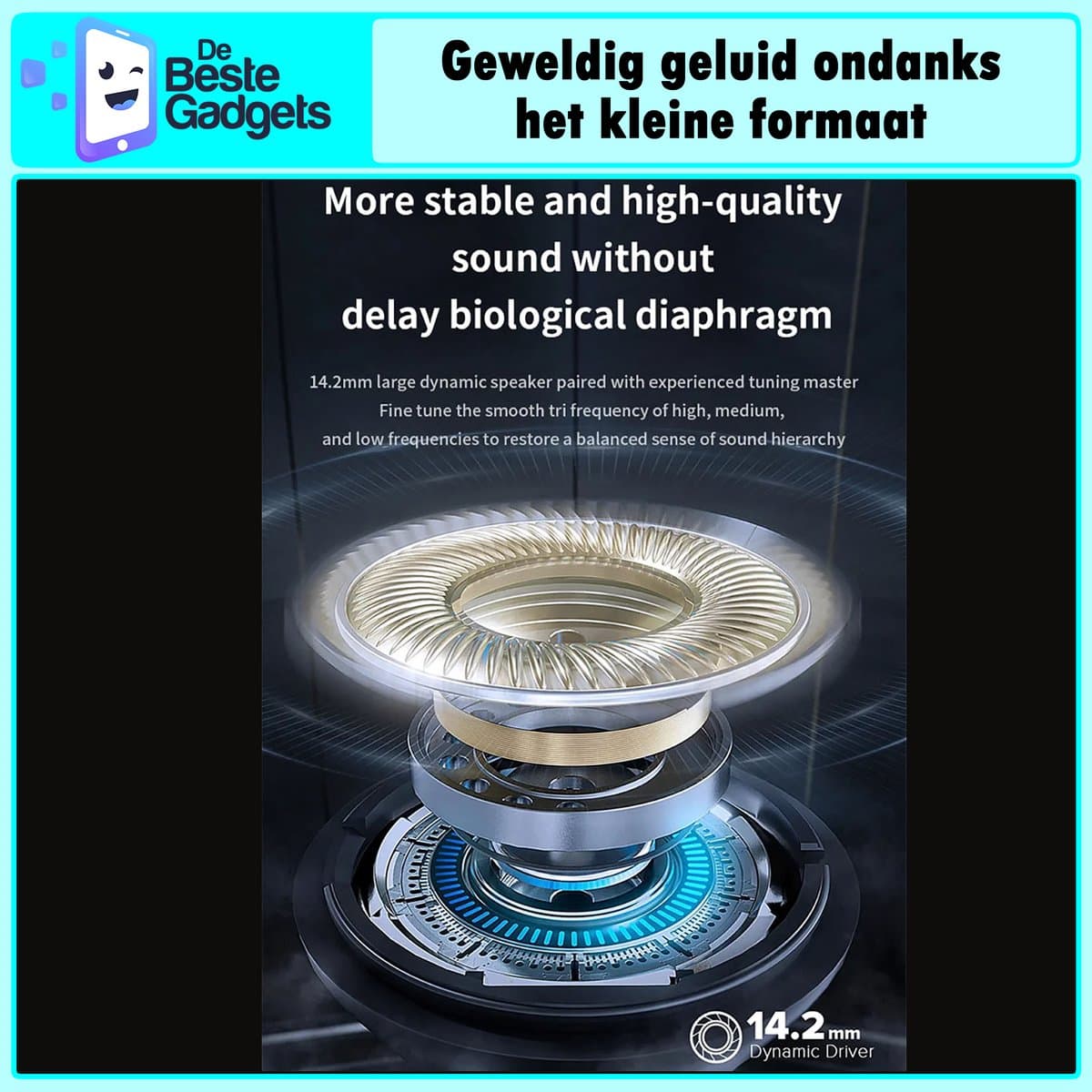 De Beste Gadgets Bluetooth Slaap-Oordopjes – Zwart, voor zijslapers thumbnail 5