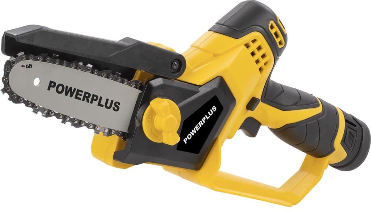 Powerplus Accu-mini-kettingzaag POWXG1040 - Snoeizaag op batterij van 12 V, met accu en lader, zaagblad van 159 mm met 14 T, tuingereedschap thumbnail 2