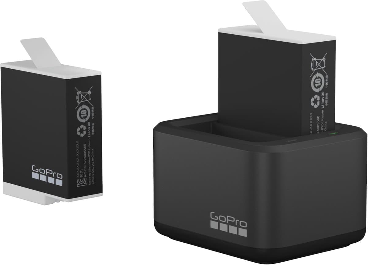 GoPro Enduro - Dual Battery Charger + Accu 2-Pack - 1720 mAh - Voor HERO9/10/11/12 Black - Zwart thumbnail 6