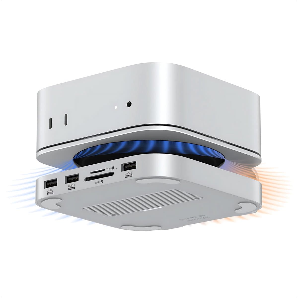 iMounts Mac Mini M4 docking station SSD - M.2 NVme externe opslag - USB-C - HDMI - SD-reader - Aluminium - Mac Mini M4- 2024/2025 thumbnail 7