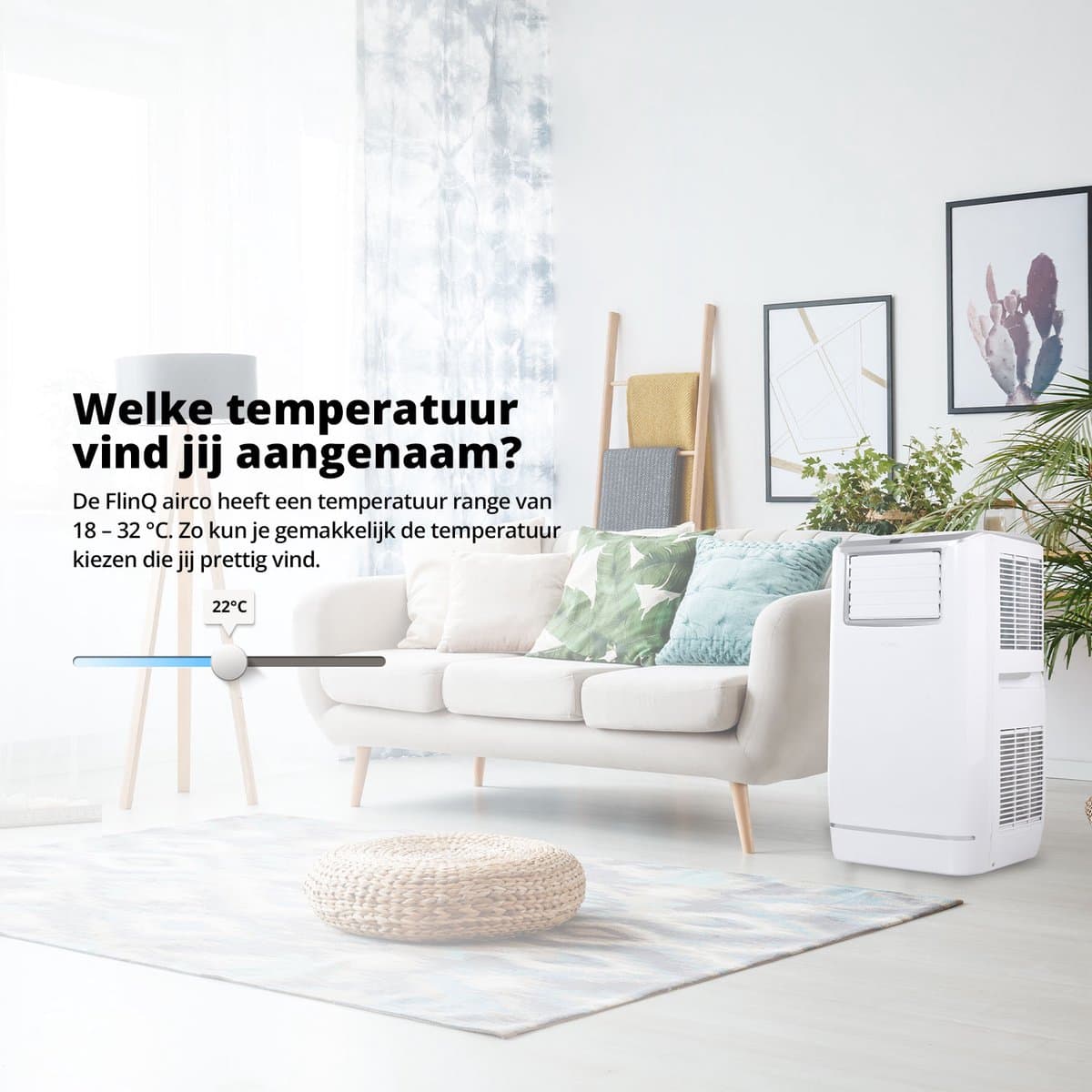 FlinQ mobiele airco 13.000 BTU met wifi thumbnail 6