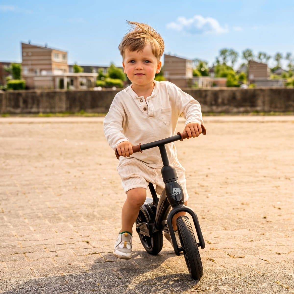 Deryan Luxe Loopfiets 10 inch - Zwart - EVA-wielen thumbnail 3