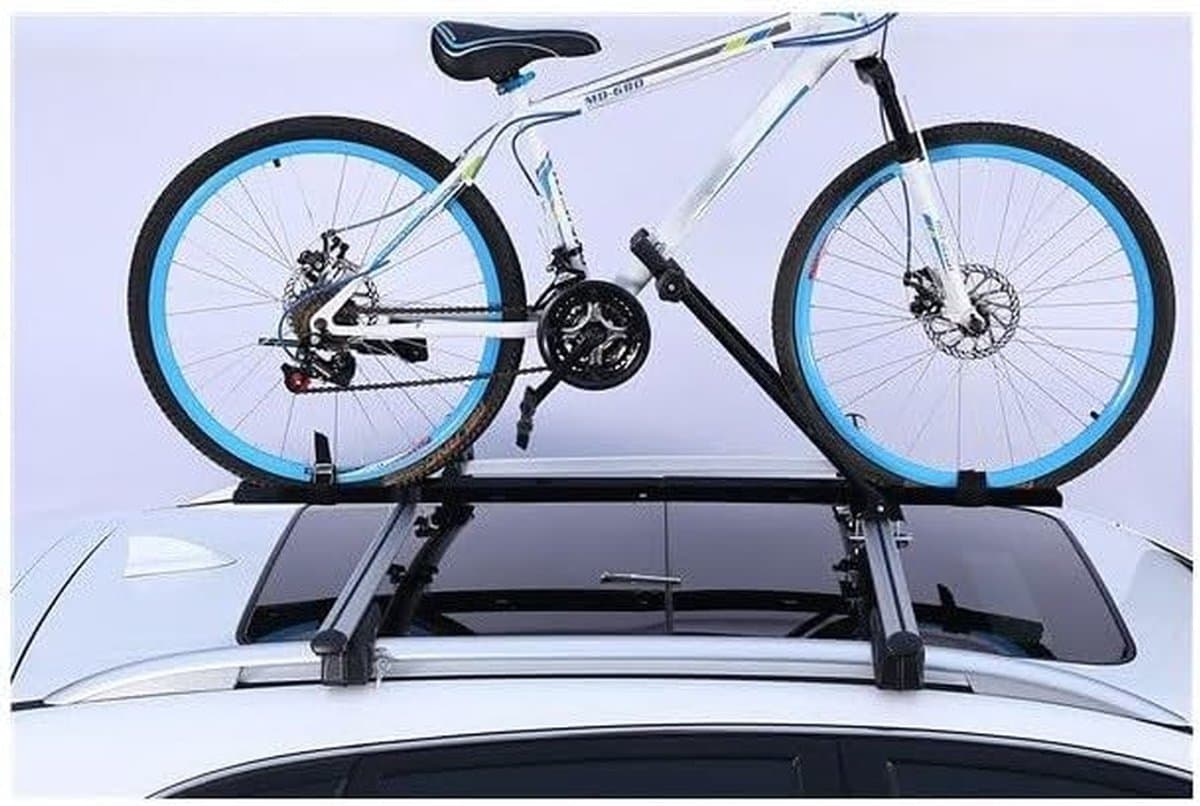 Fietsendrager Auto - Dakdrager Fiets - Fiets Vervoeren - Robuuste Frame Klem - 15 kg Max - Zwart thumbnail 4