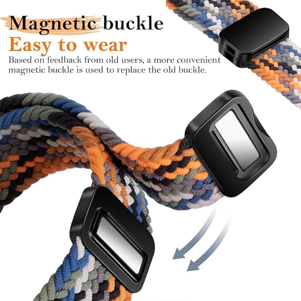 Thijox - Magnetisch Nylon Sport Armband 20mm - Vervangende Horlogeband voor Polar Ignite 2/3/Unite/Pacer/Withings ScanWatch 2 - Ideaal voor Sport en A thumbnail 3