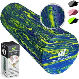Productfoto van Zacht Foam Roller 45x15 cm - Schuimroller EVA Medium-Soft voor Rug Kuiten - Trigger Point Massageroller voor Yoga Pilates Fitness